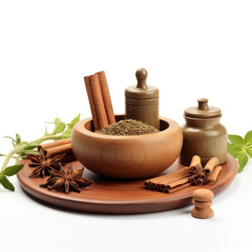 Ayurveda spice plant herbs.